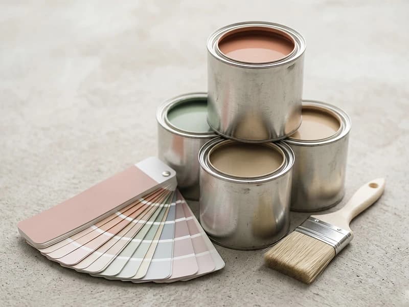 Festék, vakolatok és színskálák