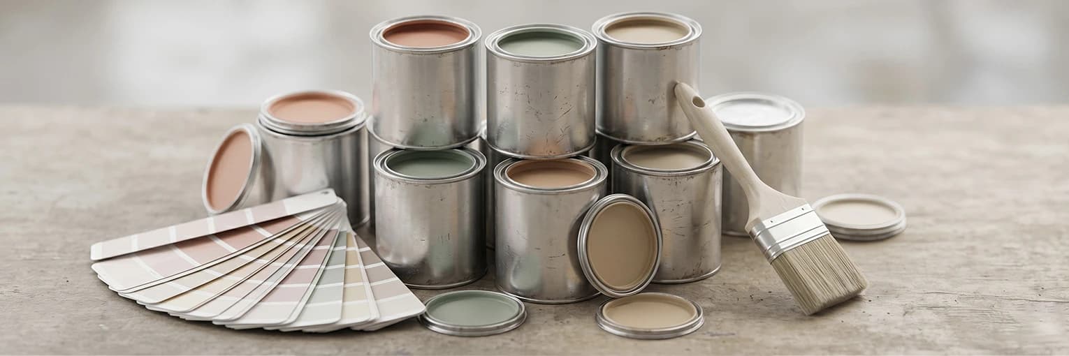 Festék, vakolatok és színskálák